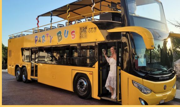 BOOK PARTY BUS TRANSFER IN CANCUN